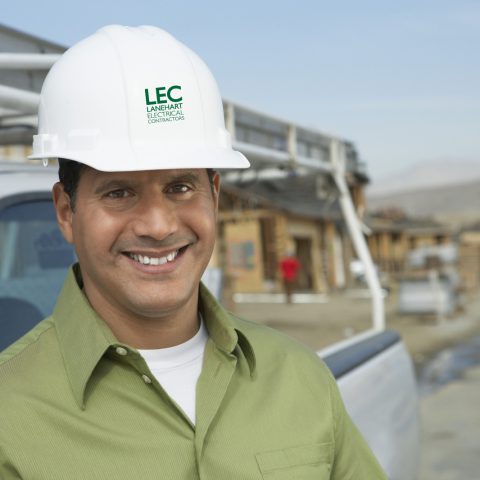 Lanehart electrician at a residential construction site